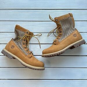 NWOB Timberland Open Weave Boot Wheat size 8